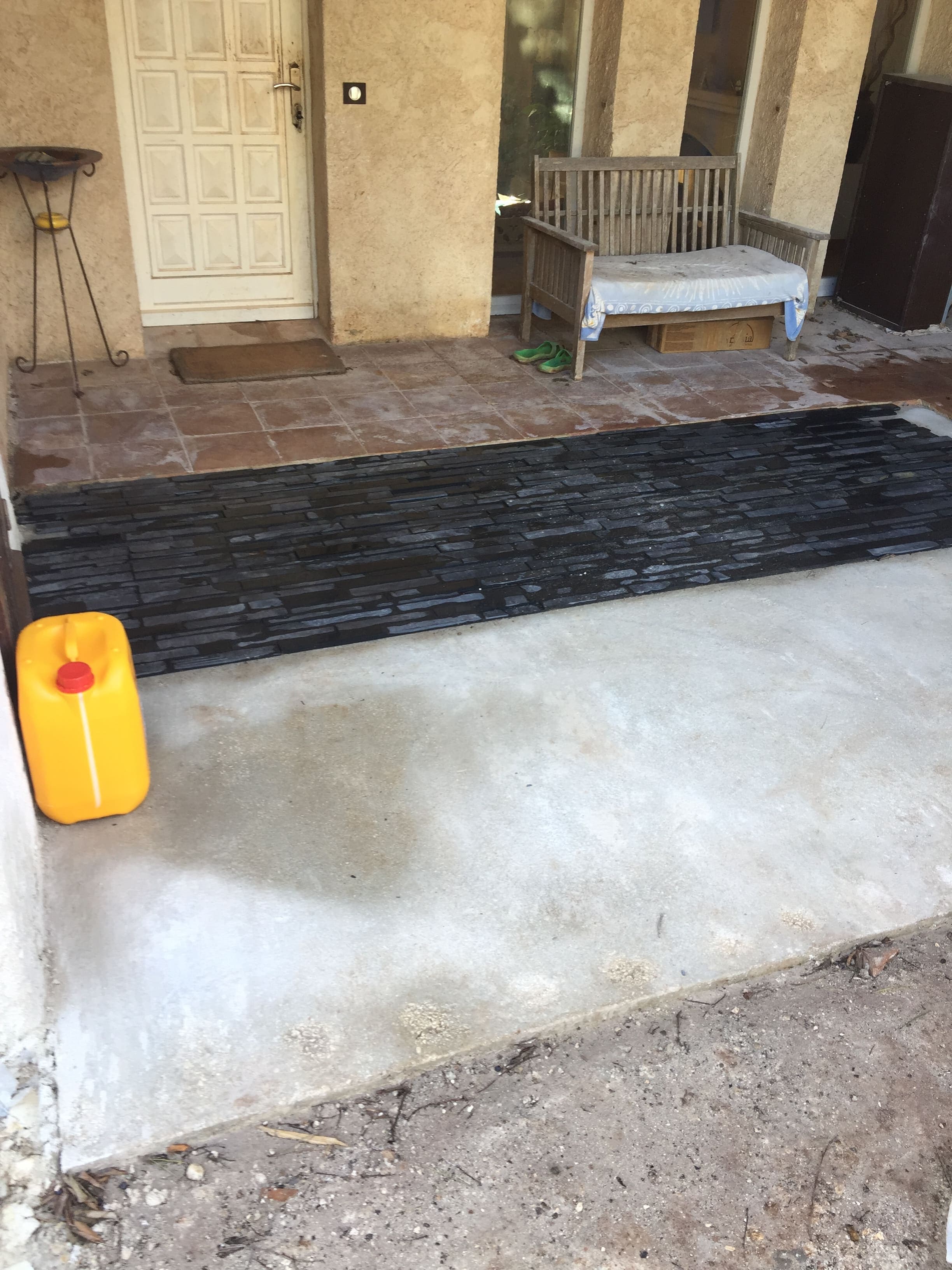 Dalle béton terminée