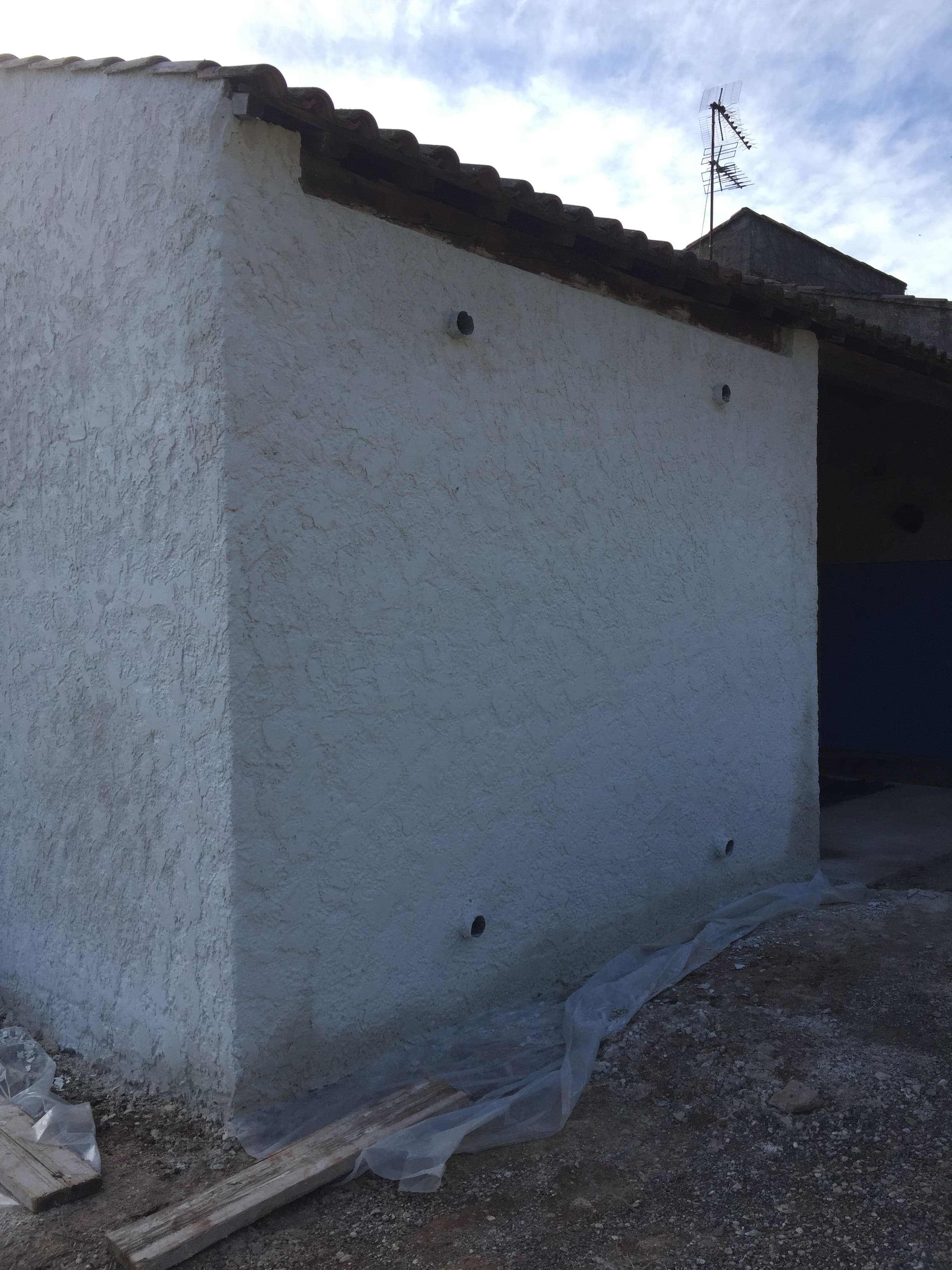 Mur en agglo — terminé