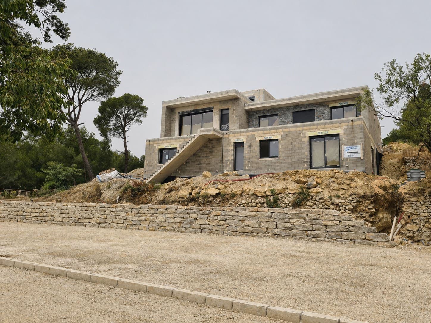 Construction villa — gros œuvre & soutènement
